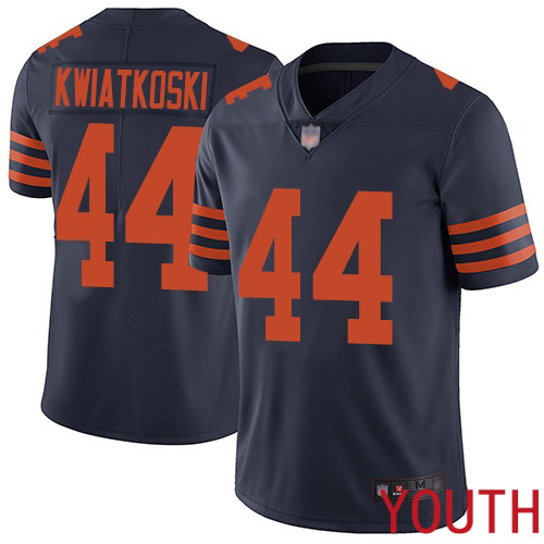 Chicago Bears Limited Navy Blue Youth Nick Kwiatkoski Jersey NFL Football #44 Rush Vapor Untouchable
